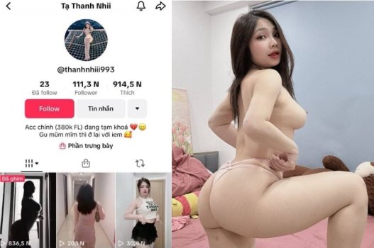 Video nóng Tạ Thanh Nhi khoe vòng 3 khủng quyến rũ