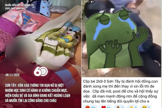 Video xxx: Học sinh cấp 2 Sơn Tây bị đồ bỏ