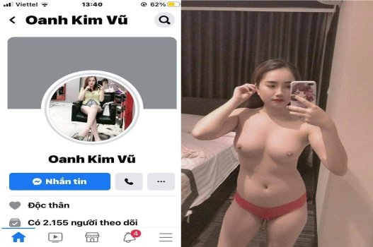 Vũ Kim Oanh thỏa mãn khi anh chàng bắn tinh sâu vào bên trong